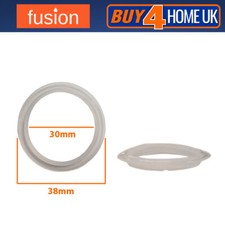 2x Pop Up Basin Waste Seal 38mm - Clear White Basin Plug O Ring 30mm Hole