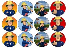 Fireman sam edible wafer cup - sam,