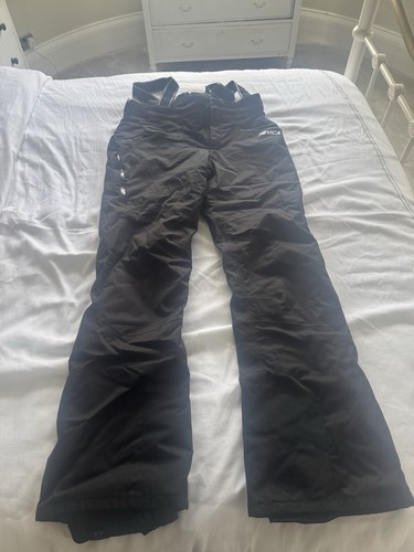 Black large ski salopettes - black,