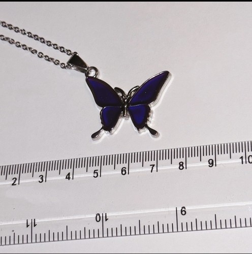 Butterfly necklace changes - necklace,
