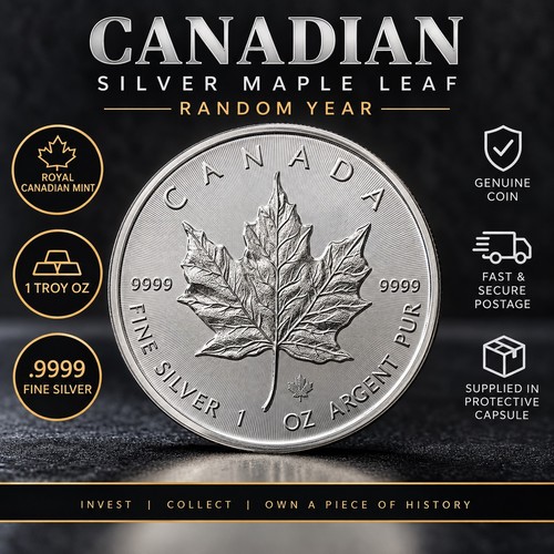 1oz silver maple leaf 9999 - silver, .9999