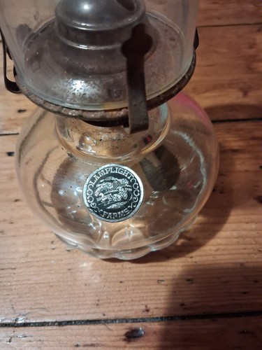 Old glass lamp made - made, by