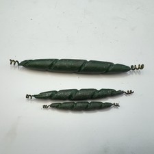 Spiral Sinker Fishing Weights Vintage 1950's Sea fishing Tackle Lead x 3