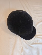 Riding Hat Gatehouse Black Velvet 59cm Excellent Condition 