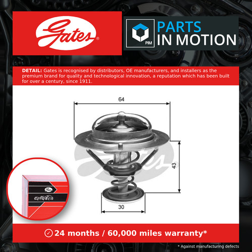Coolant thermostat fits dodge - coolant,