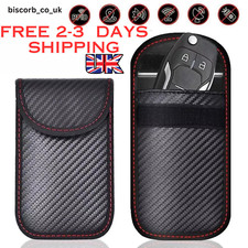 2 Pack Car Key Signal Blocker Case Faraday Cage Pouch Keyless RFID Blocking Bag