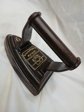 antique Cast  salters sylvesters patent flat Iron number 6 