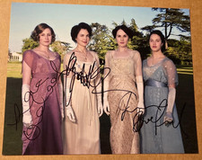 DOWNTON ABBEY CAST x3 SIGNED 10x8 Photo COA CAv
