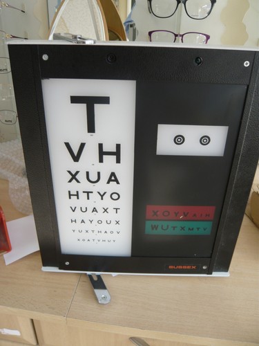 Domicillary eye test - , chart