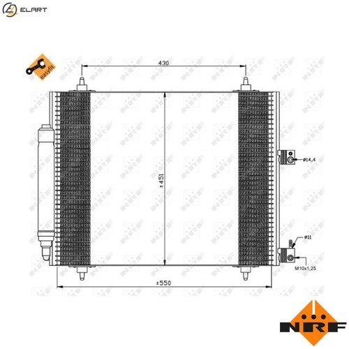 Condenser air conditioning - condenser,