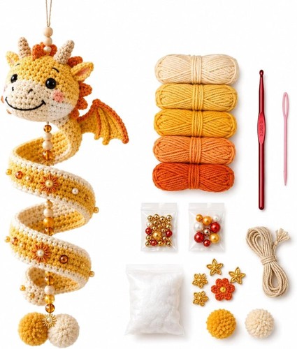 Dragon crochet kit for - dragon,