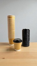Coffee cups with lids 8oz - with,