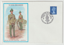 4/7/1972 UK GB Cover - The Royal Irish Rangers - British Military Uniforms