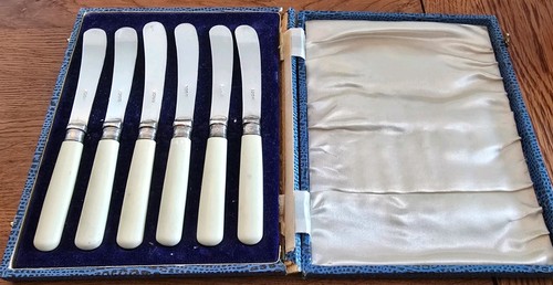 Antique epns butter knives - antique,