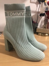 Authentic Tommy Hilfiger Green Sock Boots