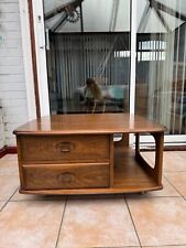 Vintage 1970's Ercol Pandora Coffee Table On Castors