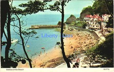 Babbacombe Beach Devon Dennis Postcard 1977 