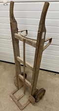 Antique Slingsby  Vintage Cast Iron Wooden Porters Sack Barrow