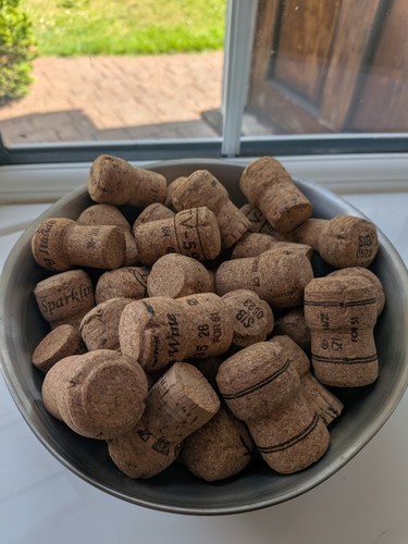 Used champagne prosecco - used, champagne,