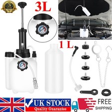 3L+ 1L Car Brake Bleeder Tool Manual Clutch Bleeding Pump System Fluid Bleed Kit