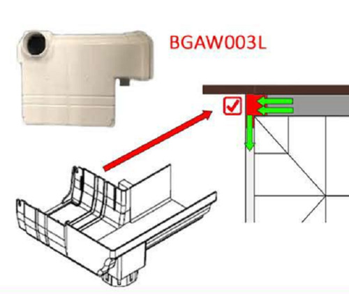 Ultraframe 265mm box gutter - ultraframe,