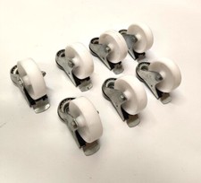 7x 70mm Small Braked Swivel Castor/Caster Wheels Replacement