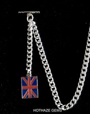 Enamel UNION JACK/FLAG Silver