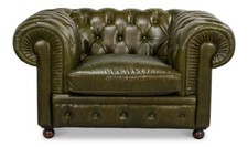 Vintage Style Tufted Leather