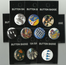 BEATLES albums RARE bunch of BUTTON BADGES (10) official merchandise