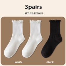 Ruffle Women Socks Cotton