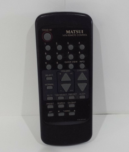 Matsui 1476 remote - matsui, tv