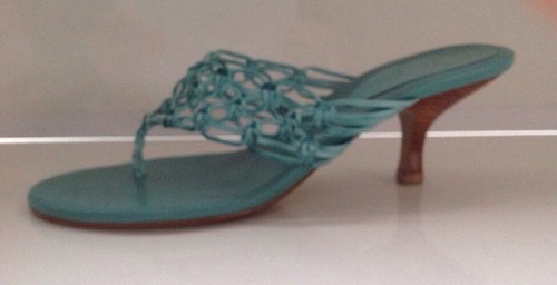 Oasis turquoise heeled - heeled, sandal