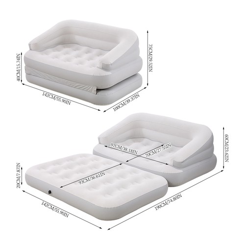 Sofa airbed inflatable - 5-in-1,
