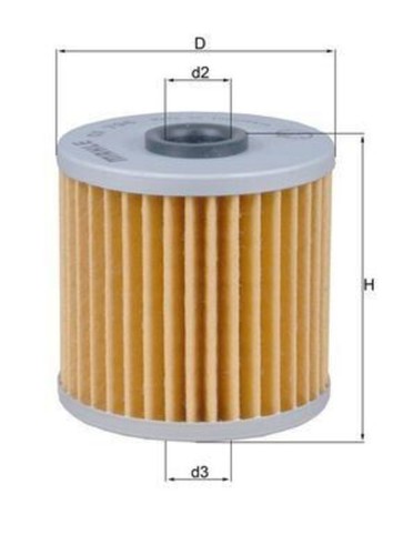 Mahle oil filter for kawasaki - oil,