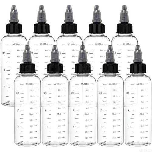 5pcs clear graduated plastic - clear,
