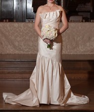 Romona Keveza Ivory Silk