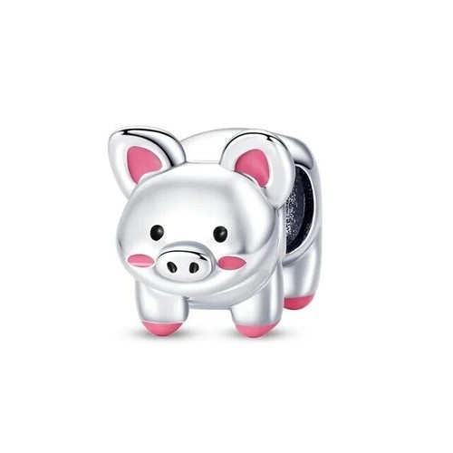 Piggy bank charm for european - bank,