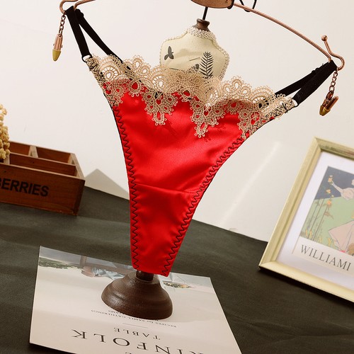Sexy womens satin panties lace - sexy,