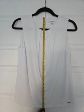 Calvin Klein White Pleated