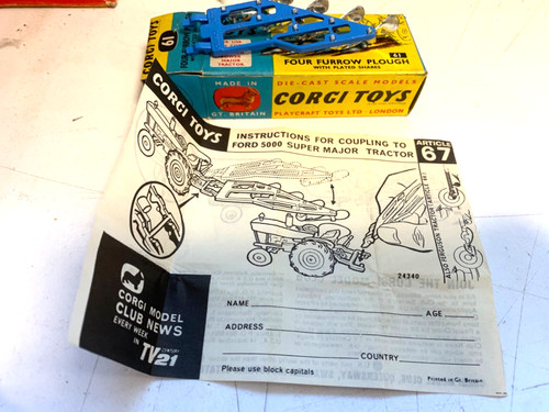 Corgi a 4 furrow - corgi., #61.
