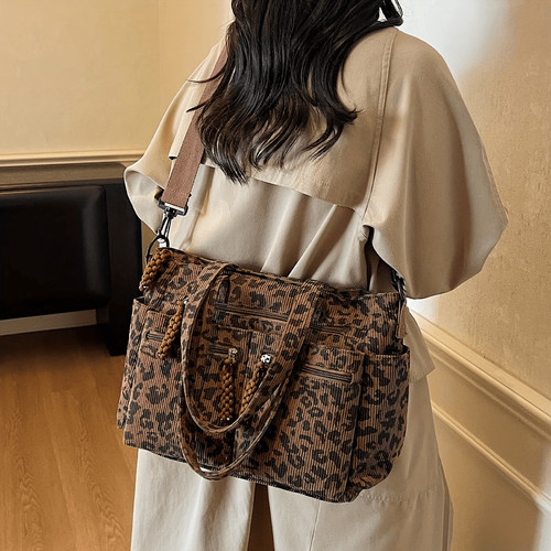 Women leopard corduroy - women’s,