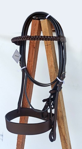Leather hunter bridle - bridle, with