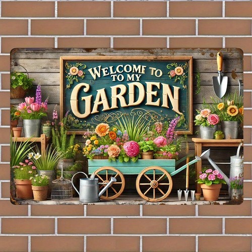 Welcome garden flower - welcome,