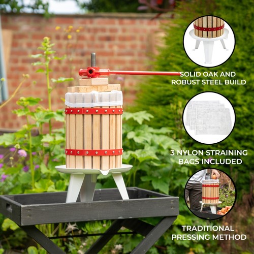 Fruit press litre solid oak - press,