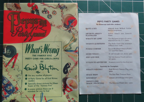 Pepys party game ronnie what - party, what's