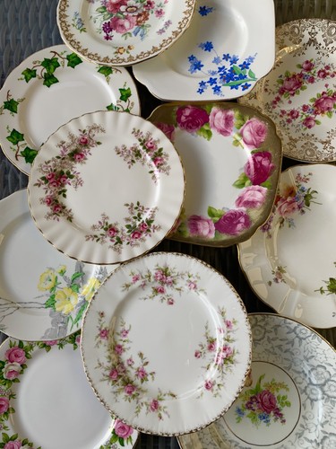 Set ten vintage mismatched - ten,
