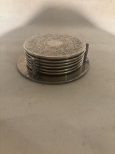 6 Silver Plated Place Mats/Coasters Au41