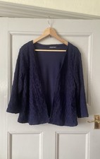 BonMarche Navy Open Bolero