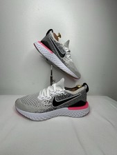 Nike Epic React Flyknit 2 Womens Running Shoes White/Black/Pink Uk Size 6