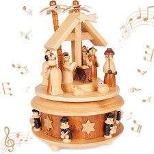 Music box wooden - wooden, christmas